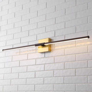 Makena Modern Minimalist Dimmable Integrated LED Metal Wall Sconce